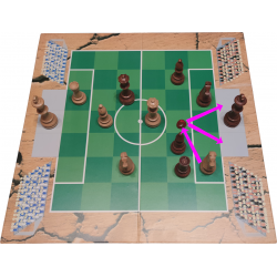 Fußballschachbrett