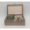 Holzschachfiguren in Box