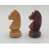 Premium Holzschachset Mahagoni (Koordinaten) German Knight