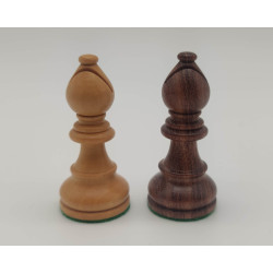 Premium Holzschachset Mahagoni (Koordinaten) German Knight