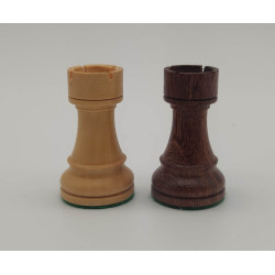 Premium Holzschachset Mahagoni (Koordinaten) German Knight