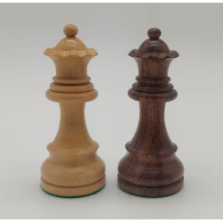 Premium Holzschachset Mahagoni (Koordinaten) German Knight