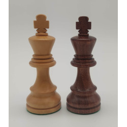 Premium Holzschachset Mahagoni (Koordinaten) German Knight