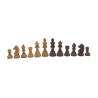 Premium Holzschachset Mahagoni (Koordinaten) German Knight