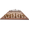 Premium Holzschachset Mahagoni (Koordinaten) German Knight